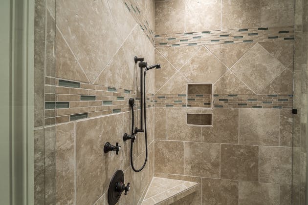 tiling bathroom